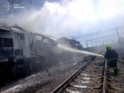 Russians strike a train in Odesa region for the second time in one day; a child was injured