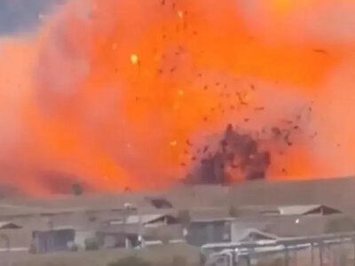 An explosion occurred at an ammunition plant near Rome