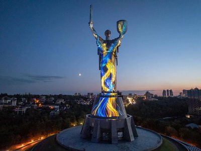 The Future Remembers: capitals launched an art installation at the Motherland Monument