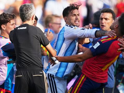 Leandro Paredes given huge 10-game ban after World Cup final fighting as Argentina punished for Falklands banner