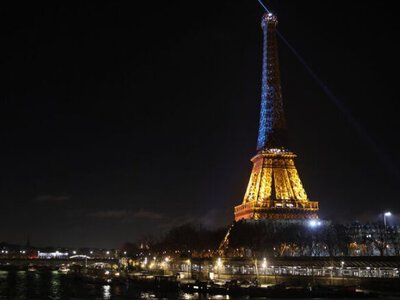 Ukraine's flag raised in Brussels for Independence Day, Eiffel Tower to glow blue and yellow in Paris
