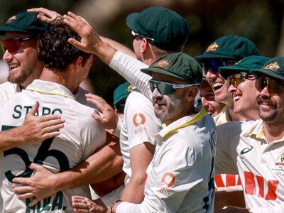 Australia skittle Bangladesh for 64 before slipping to 165-8 in reply on 18-wicket opening day of second Test