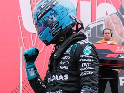 Dutch GP Sprint: George Russell wins from Charles Leclerc to trim F1 world championship deficit to Kimi Antonelli at Zandvoort
