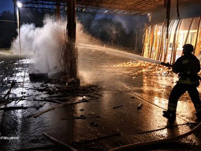 Russians struck a gas station in Chernihiv region; one person was injured