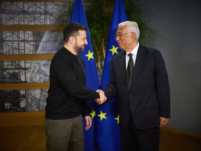 Zelenskyy and Costa discussed how the EU can help Ukrainian exports withstand Russian strikes