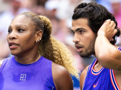 Serena Williams and Carlos Alcaraz exit US Open mixed doubles in quarter-finals; top seeds Novak Djokovic and Aryna Sabalenka out in first round