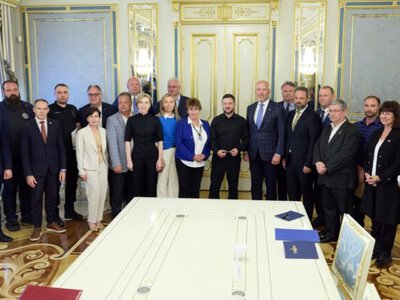 Zelenskyi meets Ukrainian World Congress delegation to discuss steps to strengthen global support for Ukraine
