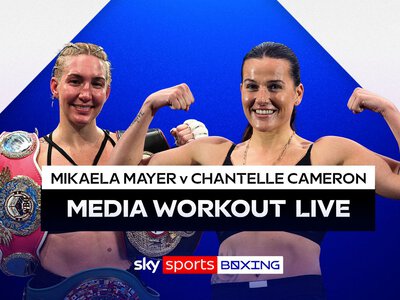 Chantelle Cameron vs Mikaela Mayer: Free live stream of media workouts ahead of Saturday's super welterweight titles in Birmingham