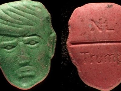 In the Netherlands, an institute declared a red alert level over Trump-shaped ecstasy pills