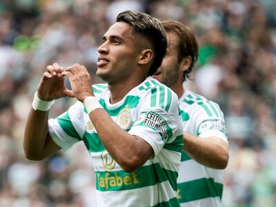 Celtic 2-1 Falkirk: Camilo Duran's double earns Scottish Premiership win to ease Hoops' Champions League heartache