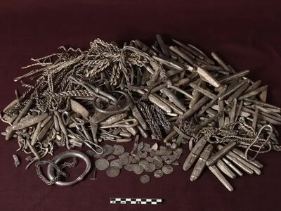 Denmark has found the largest Viking Age silver hoard in the country's history