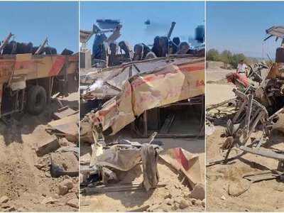 Bus overturned on a road between resorts in Egypt: many killed