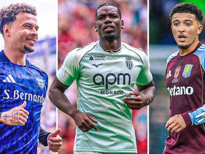 Free agents: Jadon Sancho, Paul Pogba and Dele Alli among players available on free transfer after summer window shuts