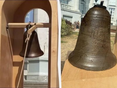 Bell of the Church of the Tithes rings in Kyiv for the first time in 800 years