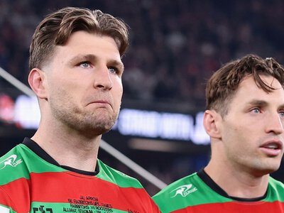 Jai Arrow gets emotional farewell 100th NRL appearance for South Sydney Rabbitohs after Motor Neurone Disease diagnosis