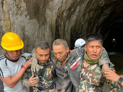 In Nepal, another two people were found and rescued 10 days after the devastating floods