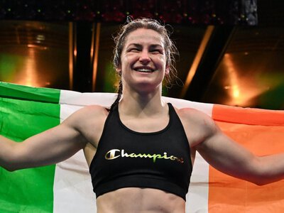 Katie Taylor wins final fight of boxing career after beating Flora Pili on emotional night at Dublin's Croke Park