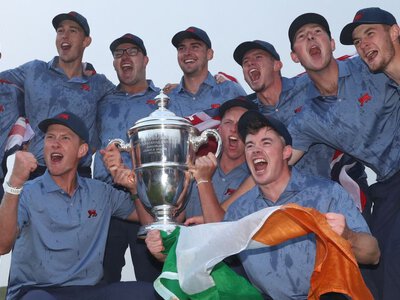 Walker Cup: Great Britain and Ireland produce stunning late comeback to beat USA 13½-12½ in thrilling contest