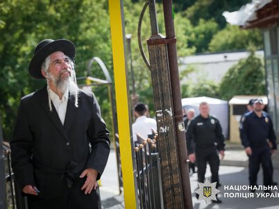 A checkpoint regime is in effect, and streets are patrolled by foot and vehicle patrols — how security was tightened in Uman during Rosh Hashanah