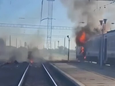 Russian occupiers attacked the Dnipro–Zaporizhzhia train