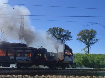 Russian drone hits Kharkiv–Izium train in Kharkiv region, injuring seven people