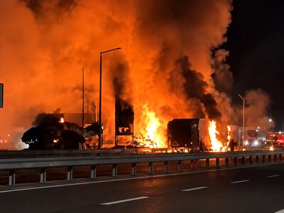 Russian UAVs struck a gas station near the Yahodyn checkpoint