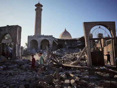 A multi-story building collapsed in Gaza, killing 12 people, including children