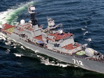 In Russia, the commander of a corvette who launched signal flares toward a Danish helicopter was awarded a decoration
