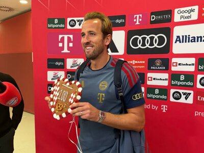 Kane broke a Bundesliga record that had stood for nearly 50 years