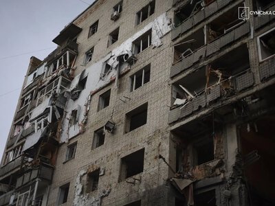 In Sumy, following a Russian strike, a 7-year-old boy was left without his parents and is in intensive care