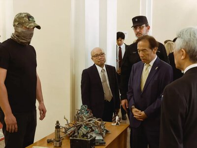 The HUR showed the Japanese delegation components of a ballistic missile from North Korea