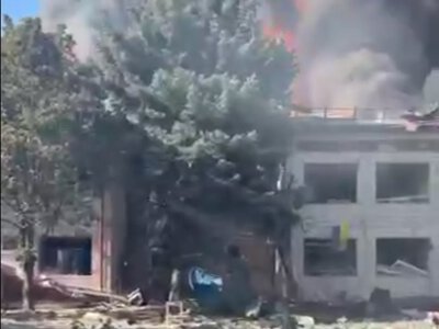 The Russians struck an evacuation point in Kramatorsk with an aerial bomb