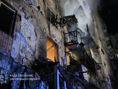 The number of people injured in the overnight attack on Zaporizhzhia has risen to 5