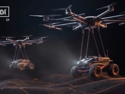 Solutions to win: Ukrainian troops deploy heavy drones to air-drop ground robots behind Russian lines