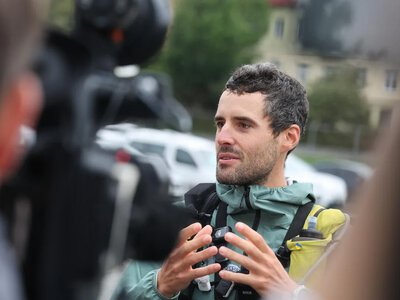 He ran 4,200 km to draw attention to the war in Ukraine — in Lviv, a Swiss athlete completed a 60-day marathon