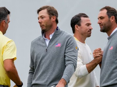 Presidents Cup: International Team stun Team USA with session sweep in Friday foursomes to build shock lead at Medinah