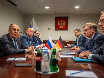 The foreign ministers of Germany and Russia held a bilateral meeting for the first time since 2022