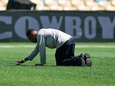 Baltimore Ravens vs Dallas Cowboys: Maracana pitch still being worked on ahead of NFL match on Sunday