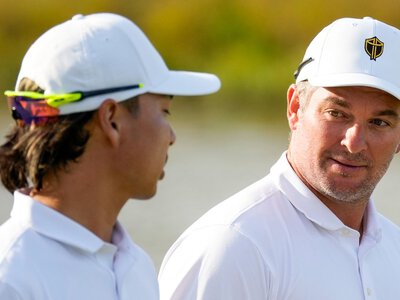 Presidents Cup: International Team take historic 10.5-7.5 lead over Team USA into Sunday singles and chase Medinah win