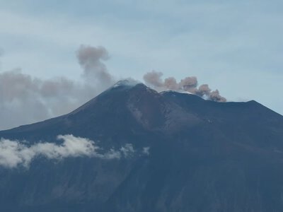 In Italy, one of the airports suspended flights due to ash from Mount Etna