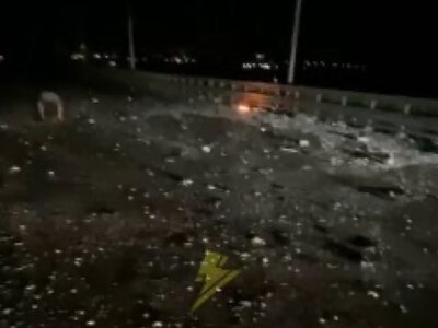 Drone debris has been reported falling on Kyiv’s Southern Bridge — social media