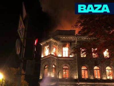 A large-scale fire broke out at the historic Miller Estate in St. Petersburg