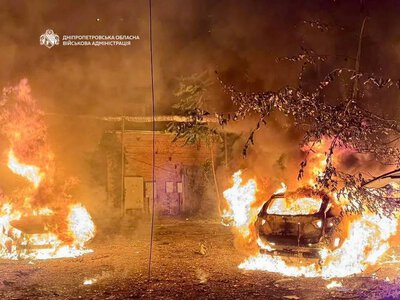 The Russian Federation attacked Dnipro; an apartment building is ablaze