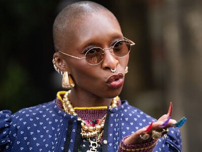 Cynthia Erivo's Colorful Croc French Manicure Is a Jewel-Tone Masterpiece
