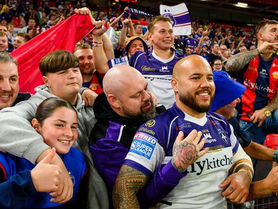Sights and sounds as Wakefield Trinity's 'red, white and blue army' roars them onto Super League Grand Final history