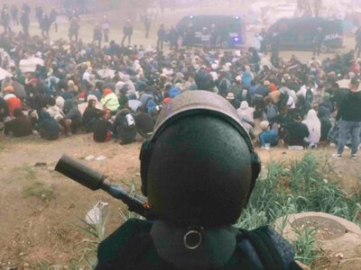 Spanish police dismantled a migrant camp in Ceuta ahead of the king’s visit