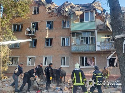 In Pryluky, 9 people have already become victims of Russia's missile strike on a high-rise building—including children