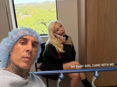 Travis Barker showed a photo from the hospital but did not reveal the reason