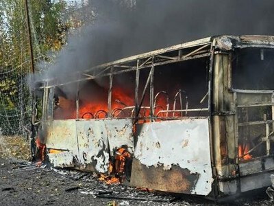 Russian strike on Kramatorsk public buses kills at least 12 people and injures 14