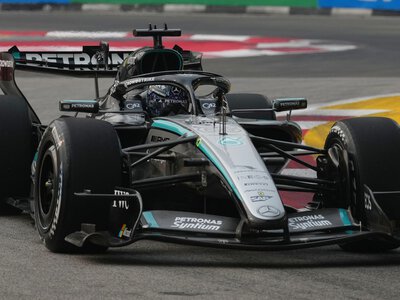 Singapore GP: George Russell tops sole practice from Charles Leclerc ahead of Sprint Qualifying